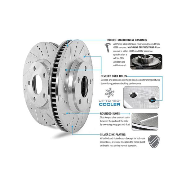 Power Stop® - Evolution Drilled and Slotted - Imagen 4
