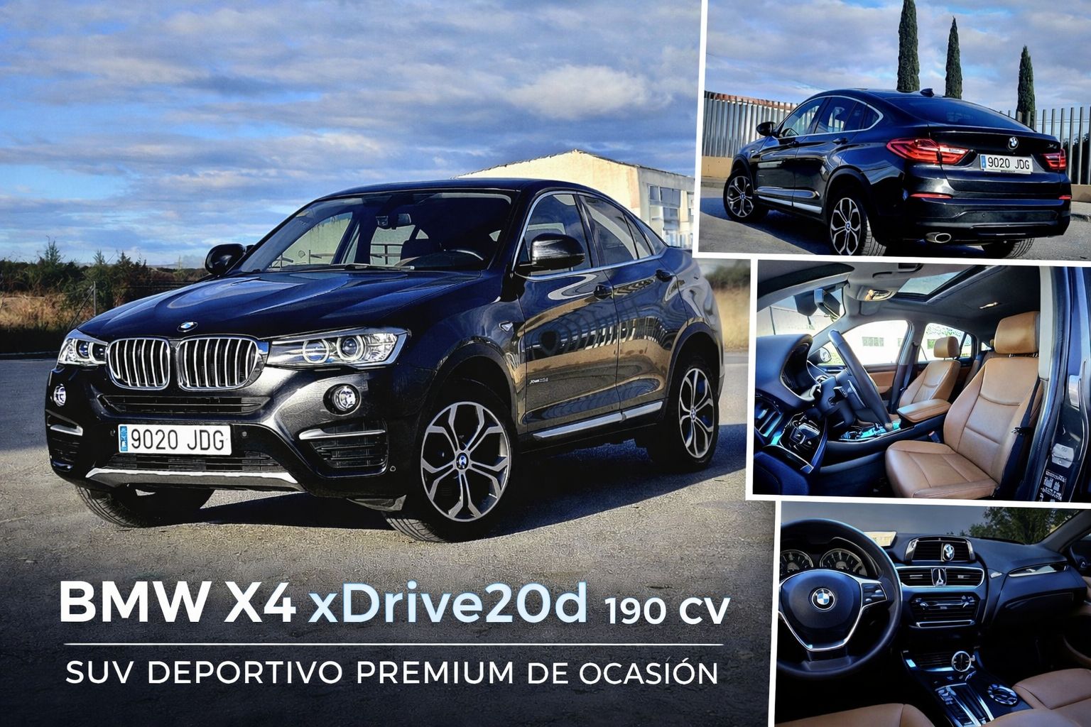 BMW X4 xDrive20d 190 CV (2015): deportividad, elegancia y tracción total en un SUV premium de ocasión