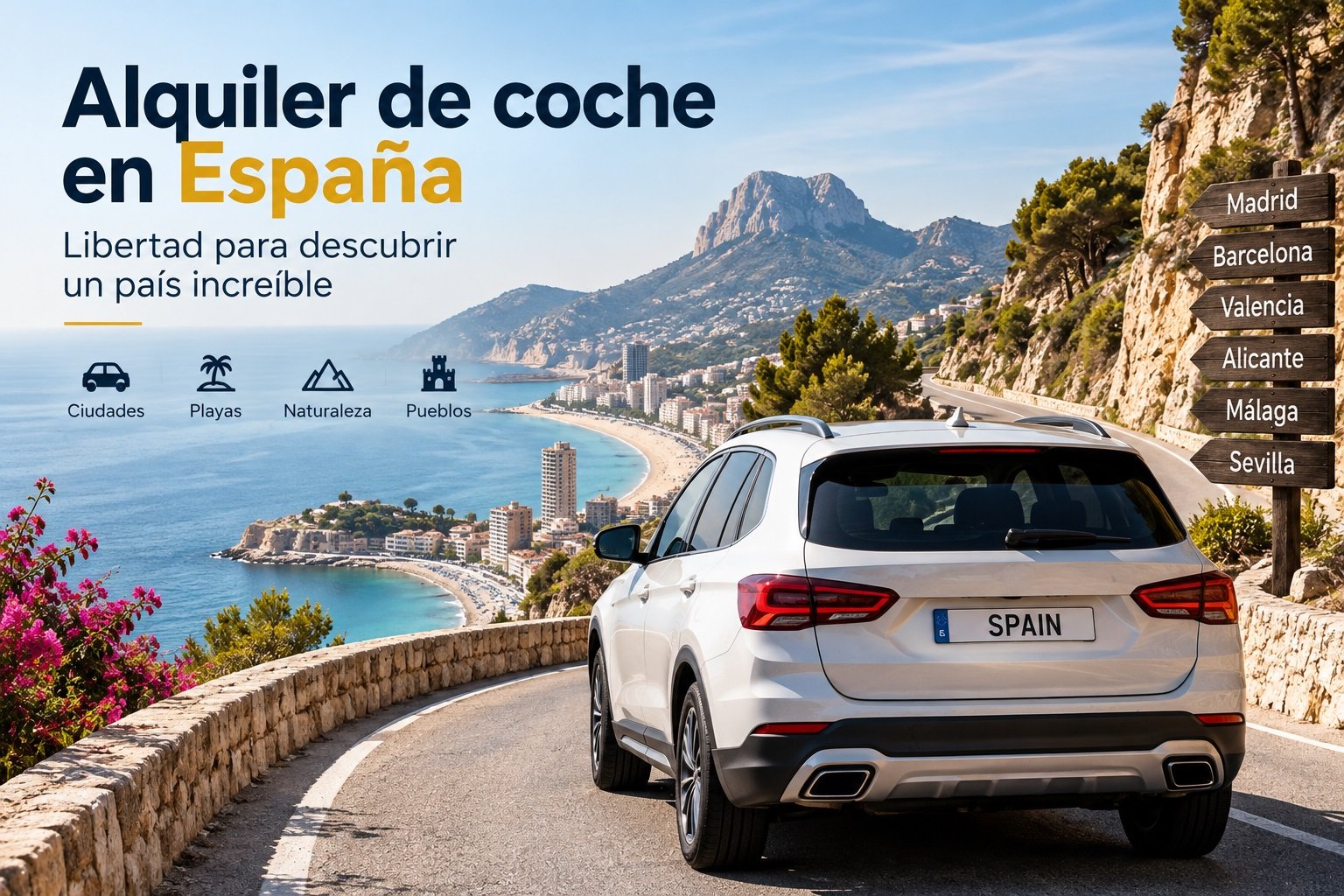 Alquiler de coche en España: cómo elegir un coche para viajar por el país